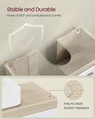 Under Sink Bathroom Cabinet – MDF – Natural Beige and Cloud White – Two Storage Compartments