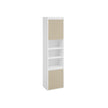 Wall-Mounted Bathroom Cabinet – Engineered Wood – Cloud White and Natural Beige – Adjustable Shelves and Door Swing Direction