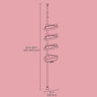 Bathroom Storage Rack – Metal – White – Adjustable 4-Tier Corner Shelf