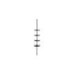 4-Tier Corner Shower Caddy – Rust-Resistant – Ink Black – Height Adjustable with Tension Pole