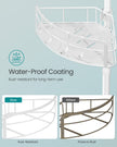 4-Tier Corner Shower Caddy – Rust-Resistant – Cloud White – Height Adjustable Tension Pole