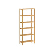 Bamboo Storage Shelf – Natural Beige – Six-Tier Multifunctional Unit