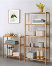 Bamboo Storage Stand Shelf – Bamboo – Natural – 3-Tier Design with Versatile Use
