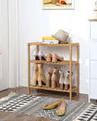 Bamboo Storage Stand Shelf – Bamboo – Natural – 3-Tier Design with Versatile Use