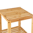 5-Tier Bamboo Shelf – Natural Finish – Versatile Standing Rack for Narrow Spaces