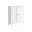 Freestanding Bathroom Storage Cabinet – Wood – White – 2 Adjustable Shelves