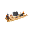 Bamboo Bath Tray – Natural – Luxury Extendable Design with Tablet and Cup Holders