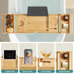 Bamboo Bath Tray – Natural – Luxury Extendable Design with Tablet and Cup Holders