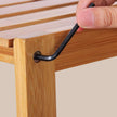 5-Tier Storage Shelf – Bamboo – Natural – Multifunctional Design for Bathroom, Kitchen, Living Room, and Hallway