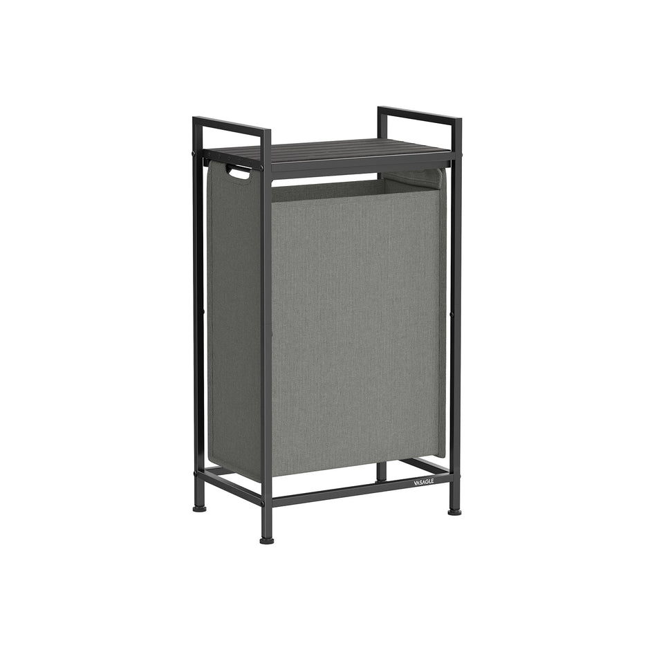 Laundry Basket – Metal Frame – Slate Grey and Charcoal Grey – Pull-Out and Removable Design