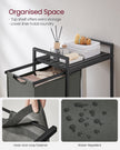 Laundry Basket – Metal Frame – Slate Grey and Charcoal Grey – Pull-Out and Removable Design