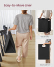Laundry Basket – Metal Frame and Fabric – Rustic Brown and Black – Pull-Out and Removable Bag, 65L