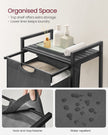Laundry Basket – Metal Frame – Rustic Brown and Black – Pull-Out and Removable Liner Bag, 65L