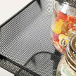 5-Tier Metal Storage Cart – Black – Rolling Utility Trolley with Handles and Brakes