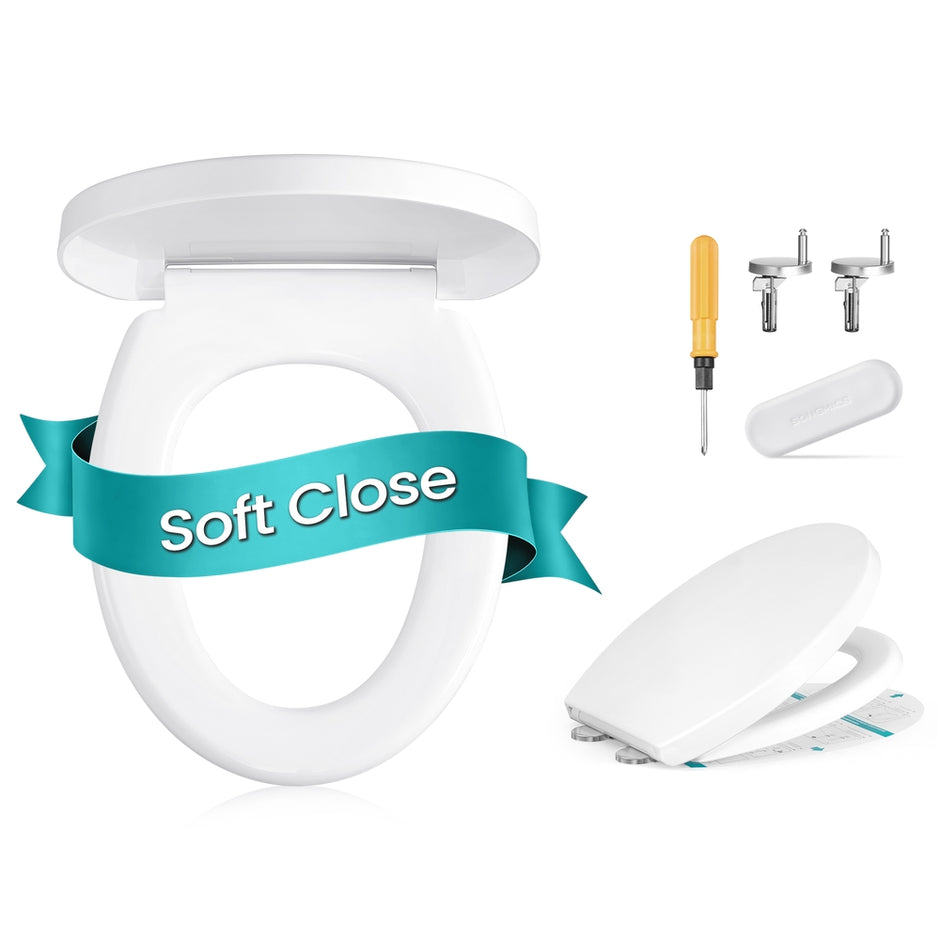 O-Shaped Toilet Seat - 17.4L - Duroplast - Soft-Close - Quick-Release