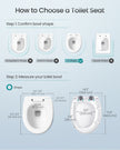 O-Shaped Toilet Seat - 17.4L - Duroplast - Soft-Close - Quick-Release
