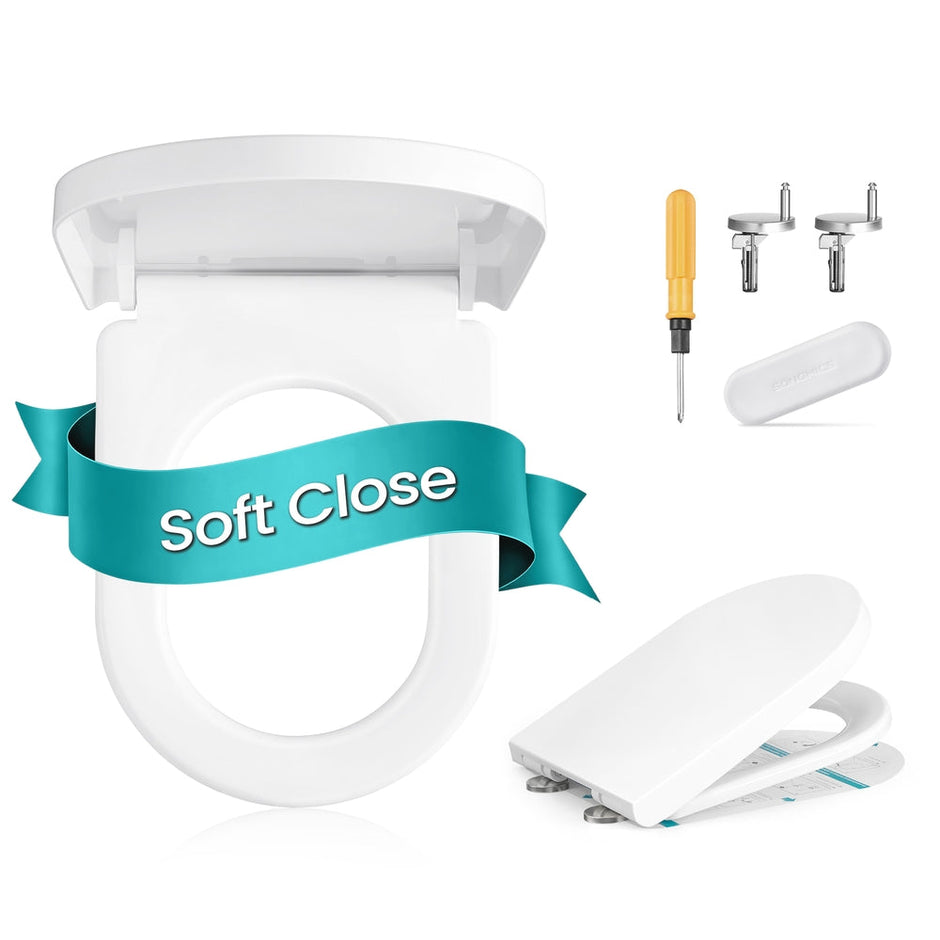 O-Shaped Toilet Seat - 17.4L - Duroplast - Soft-Close - Quick-Release