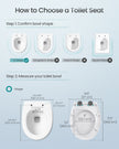 O-Shaped Heavy-Duty Toilet Seat - 17.5L - Duroplast - Soft Close - Quick-Release