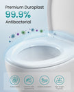 O-Shaped Heavy-Duty Toilet Seat - 17.5L - Duroplast - Soft Close - Quick-Release