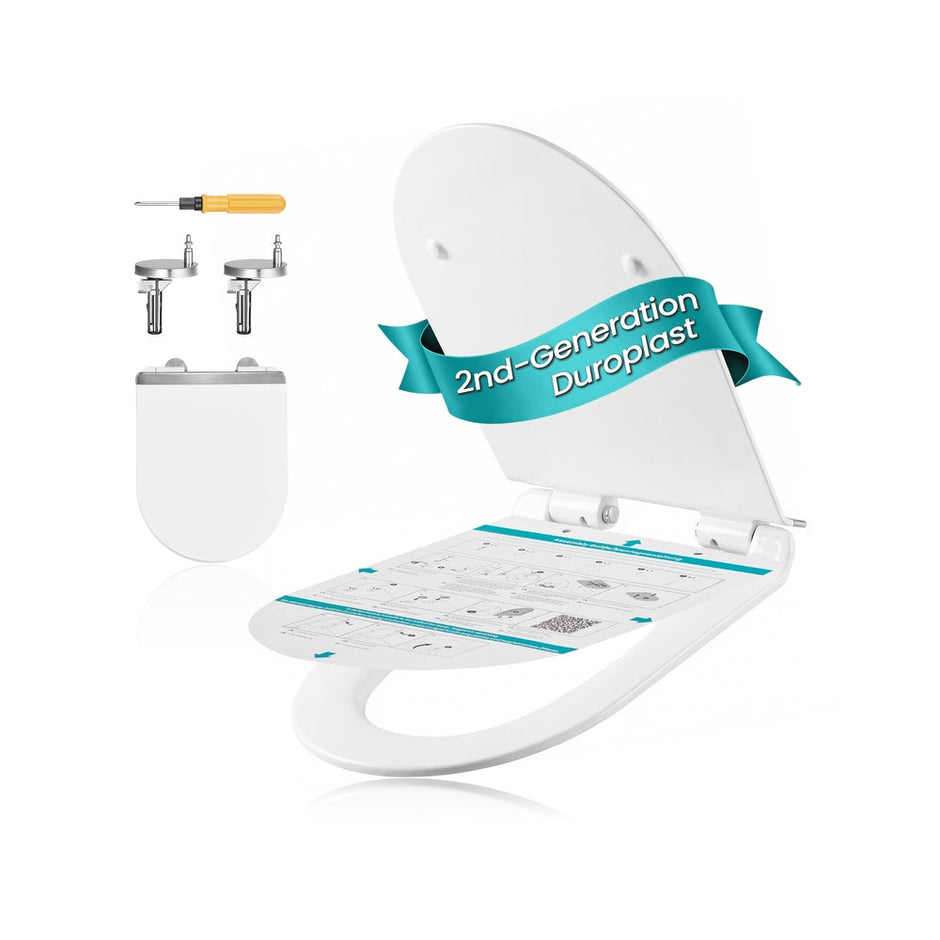 O-Shaped Heavy-Duty Toilet Seat - 17.5L - Duroplast - Soft Close - Quick-Release