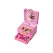 Musical Jewellery Box – Wood – Pink – Unicorn Theme with Pullout Drawer