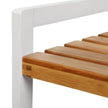 3-Tier Storage Rack – Bamboo – Natural Grain and White – Versatile for Bathroom, Kitchen, and Bedroom