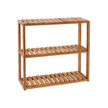 Adjustable Bamboo Storage Shelf – Natural – 3-Tier Design for Bathroom, Kitchen, and Bookshelf Use