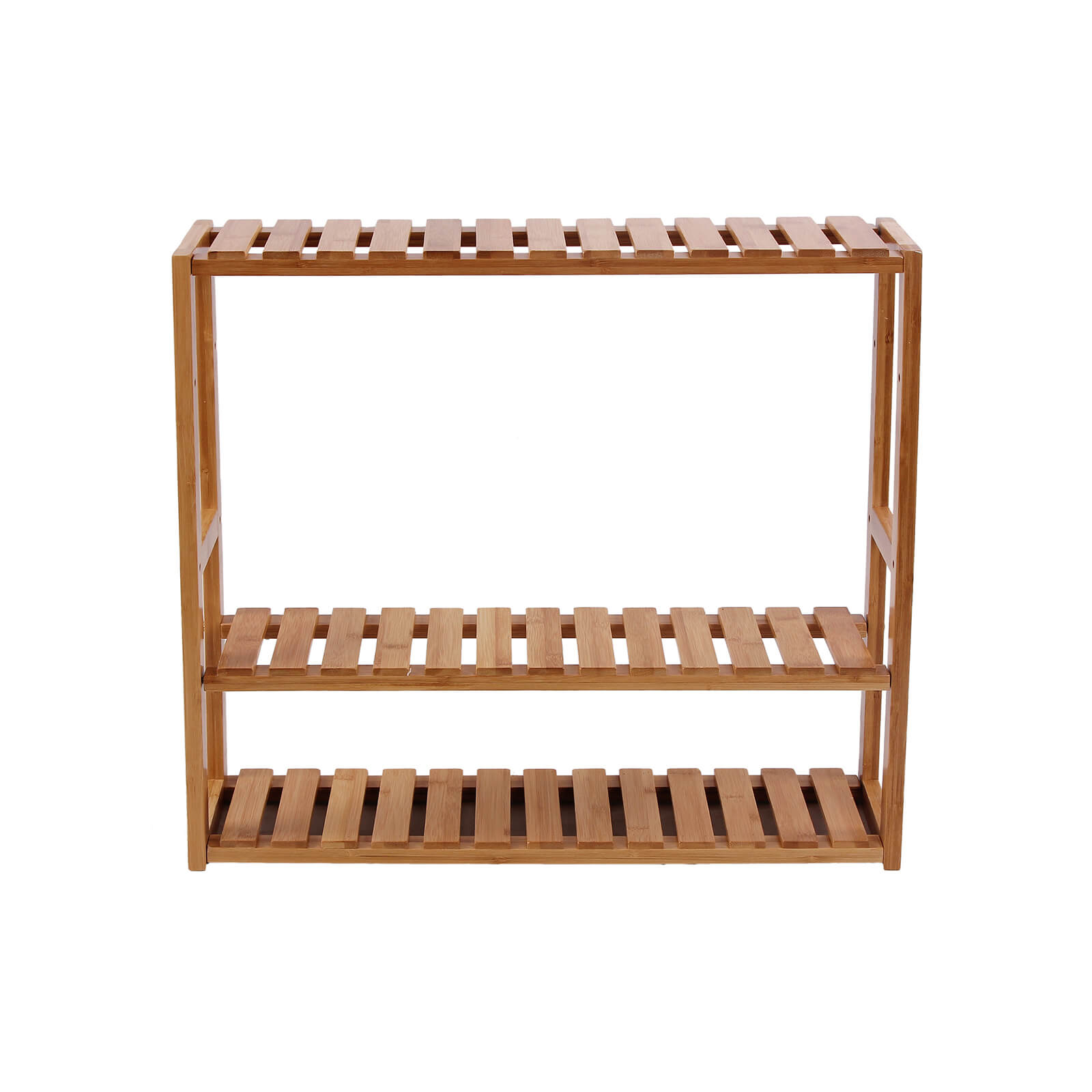 Adjustable Bamboo Storage Shelf – Natural – 3-Tier Design for Bathroom, Kitchen, and Bookshelf Use