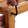 Adjustable Bamboo Storage Shelf – Natural – 3-Tier Design for Bathroom, Kitchen, and Bookshelf Use