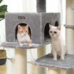 Cat Condo – Sisal & Plush – Beige – XXL Perch and Adjustable Units