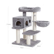 Cat Condo – Sisal & Plush – Beige – XXL Perch and Adjustable Units