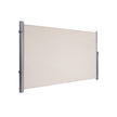Side Awning – Fabric – Beige – Privacy Protection and Sun Shade for Balcony and Terrace