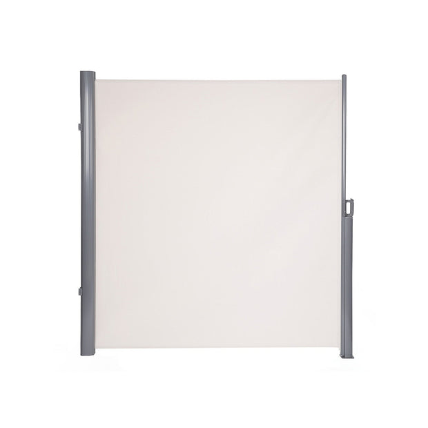 Side Awning – Fabric – Beige – Privacy Protection and Sun Shade for Balcony and Terrace
