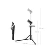 Bike Repair Stand – Aluminium – Black – Adjustable and Portable with Magnetic Tool Tray