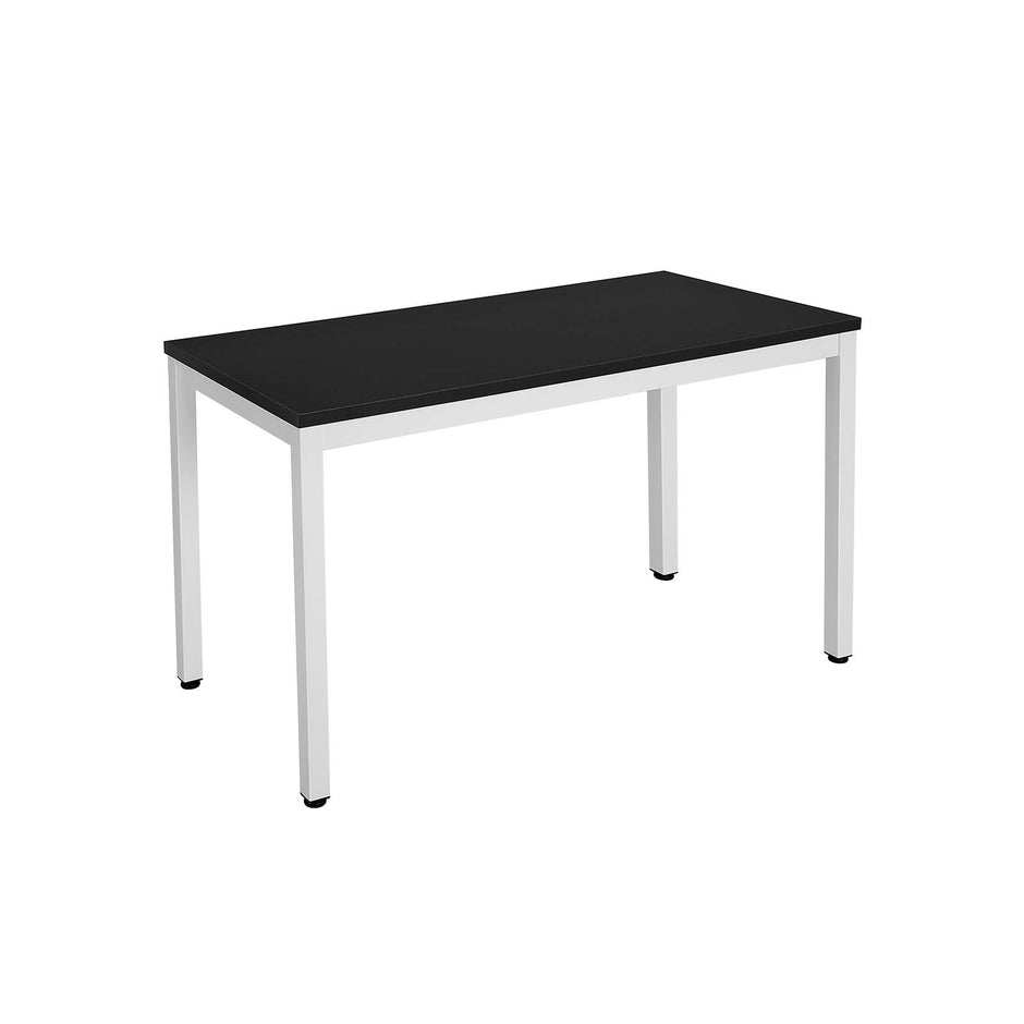 Computer Desk – Wood – Black – Large Desktop and Easy Assembly