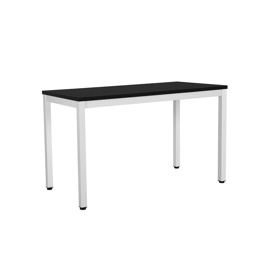 Computer Desk – Wood – Black – Large Desktop and Easy Assembly