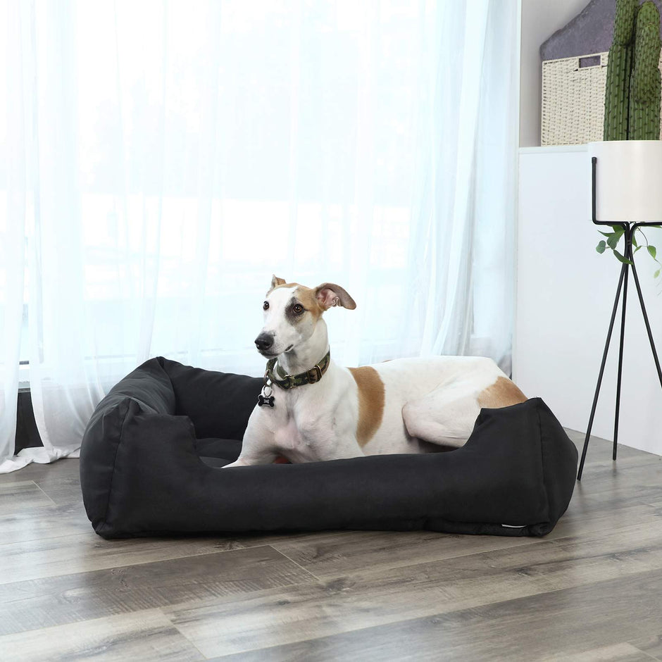 Dog Sofa Bed – Fabric – Black – XXL, Easy to Clean and Non-Slip
