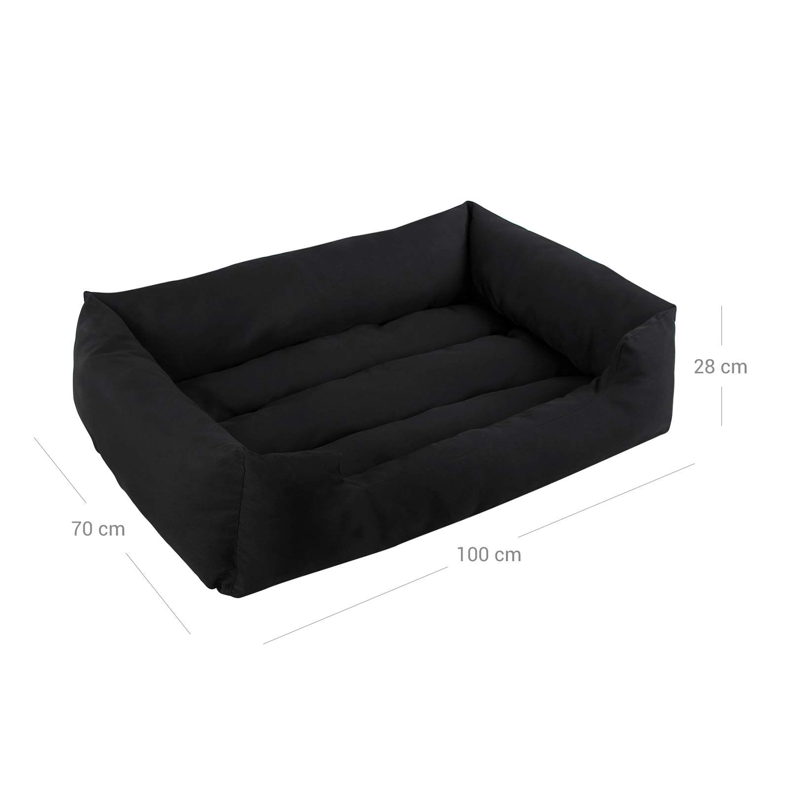 Dog Sofa Bed – Fabric – Black – XXL, Easy to Clean and Non-Slip