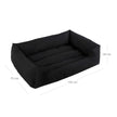 Dog Sofa Bed – Fabric – Black – XXL, Easy to Clean and Non-Slip