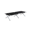 Folding Camping Bed – Metal – Black – TÜV Rheinland Tested 260 kg Load Capacity