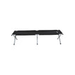 Folding Camping Bed – Metal – Black – TÜV Rheinland Tested 260 kg Load Capacity