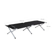 Folding Camping Bed – Metal – Black – TÜV Rheinland Tested 260 kg Load Capacity