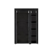 Folding Fabric Wardrobe – Fabric – Black – Extra Large Design 175 x 110 x 45 cm