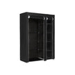 Folding Fabric Wardrobe – Fabric – Black – Extra Large Design 175 x 110 x 45 cm