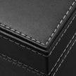 Watch Storage Box – Wood – Black – Lockable with Mirror and Cufflink Compartment for 8 Watches