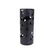 Round Umbrella Stand – Metal – Black – With Hooks and Drip Tray