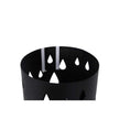 Round Umbrella Stand – Metal – Black – With Hooks and Drip Tray