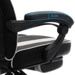 Office Chair – Faux Leather – Black and Red – Ergonomic Design with Footrest and Lumbar Support