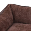 Dog Sofa Bed – Fabric – Brown – Large Washable with Removable Cover