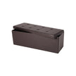 Storage Ottoman Bench – Fabric – Brown – Large Capacity with Max Load 300 kg